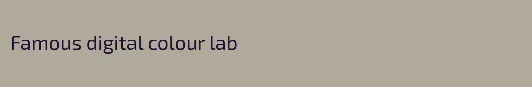 Famous digital colour lab